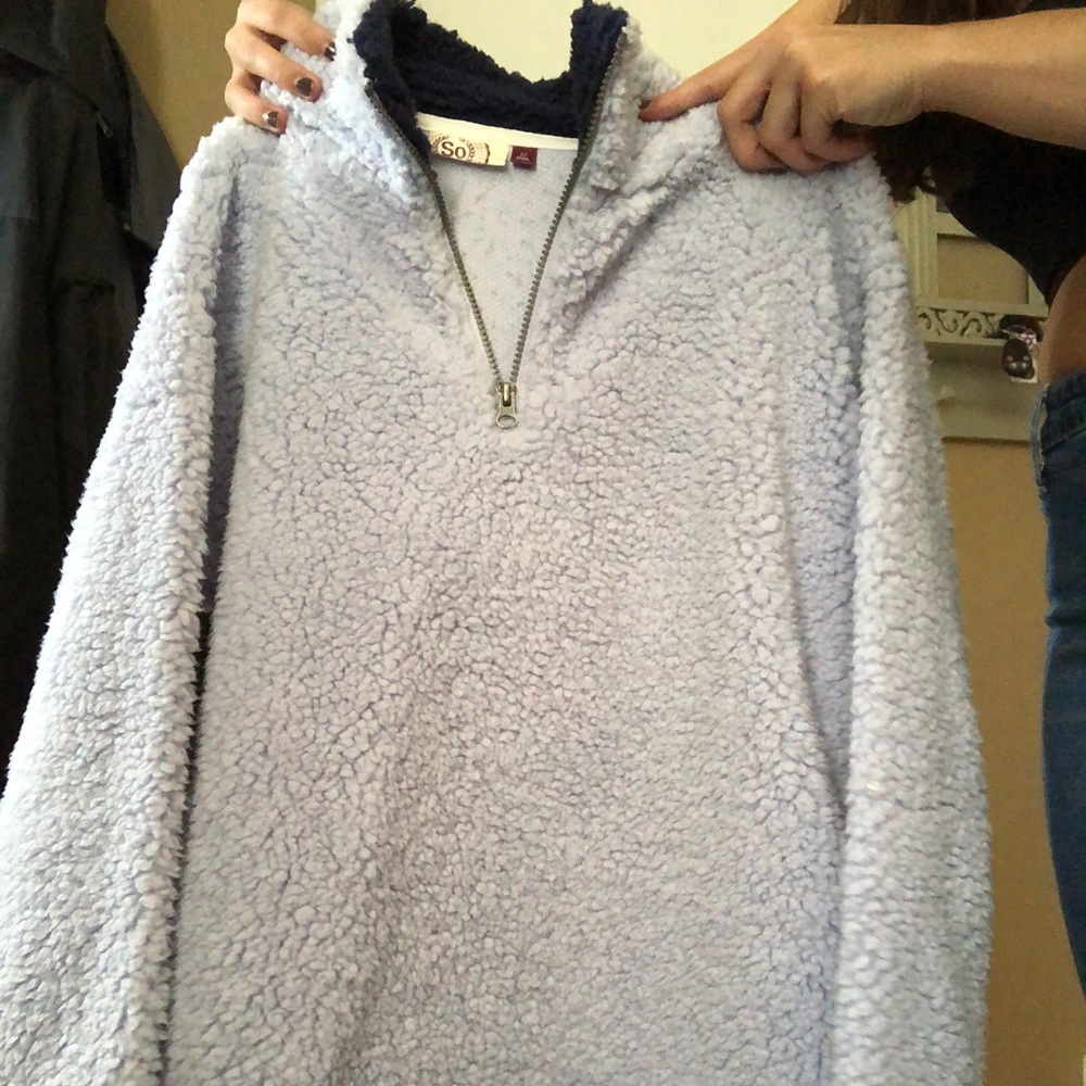 Quarter Zip Teddy Jacket